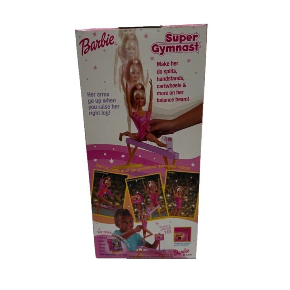 NIB Vintage 2001 Super Gymnast Barbie Doll 55290 Rare Gymnastics Mattel - Picture 2 of 5